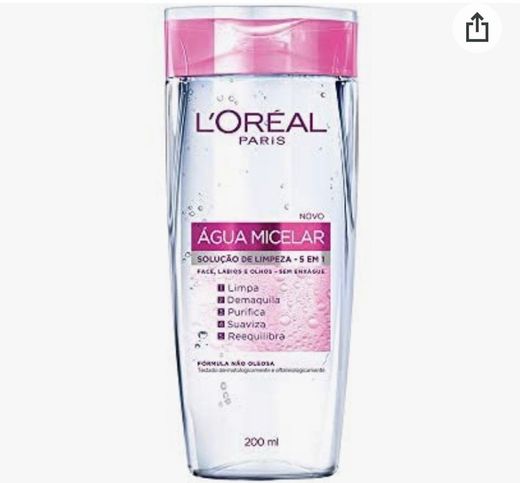 Água Micelar 5 em 1, L'Oréal Paris.