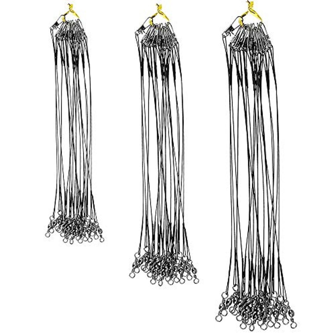 Social DECARETA 72 Piezas Cable del Líder de Pesca con 15/20/25cm, Alambre de
