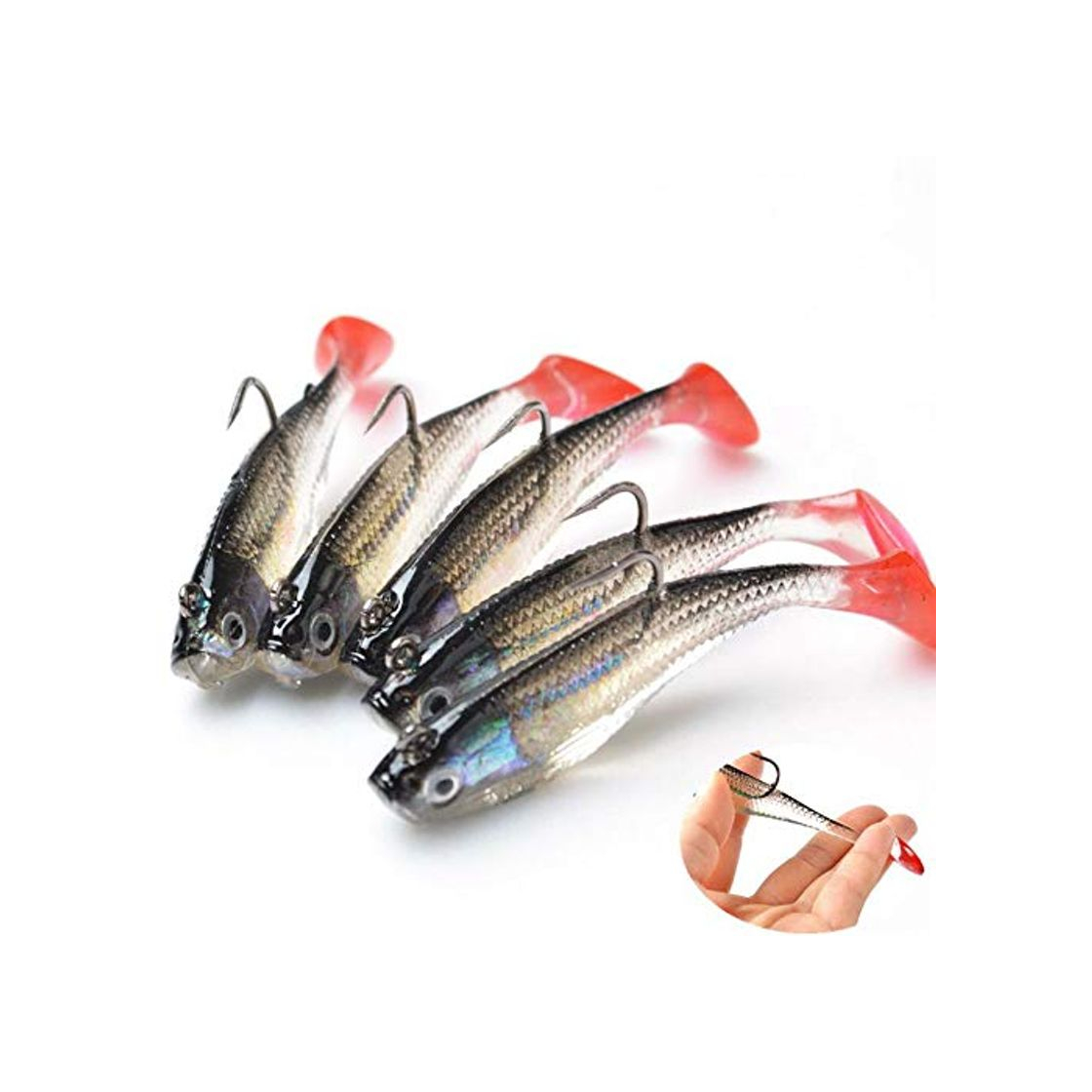 Social XHONG 5 señuelos de Pesca con Gancho
