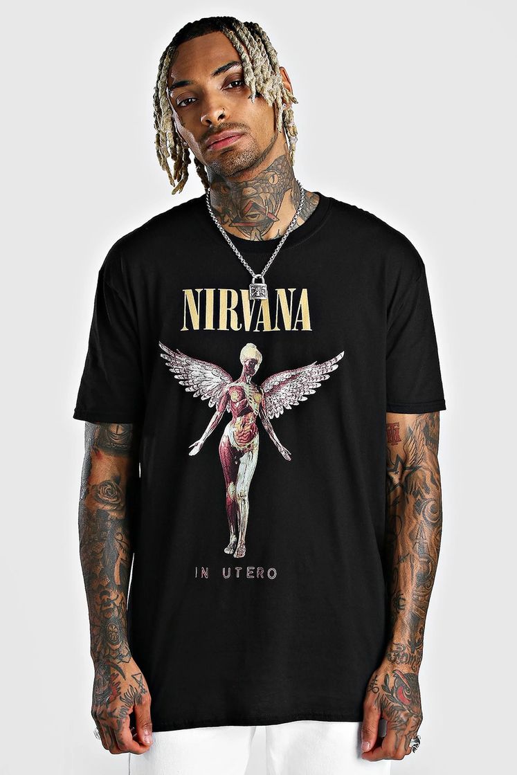 Fashion Camiseta estampado Nirvana