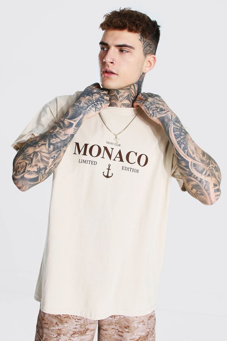 Fashion Camiseta estampado Monaco