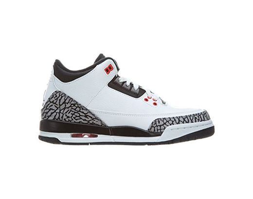 Air Jordan 3 Retro Bg Blanco/Negro 398 614 123 Tamaã±o 4.5y