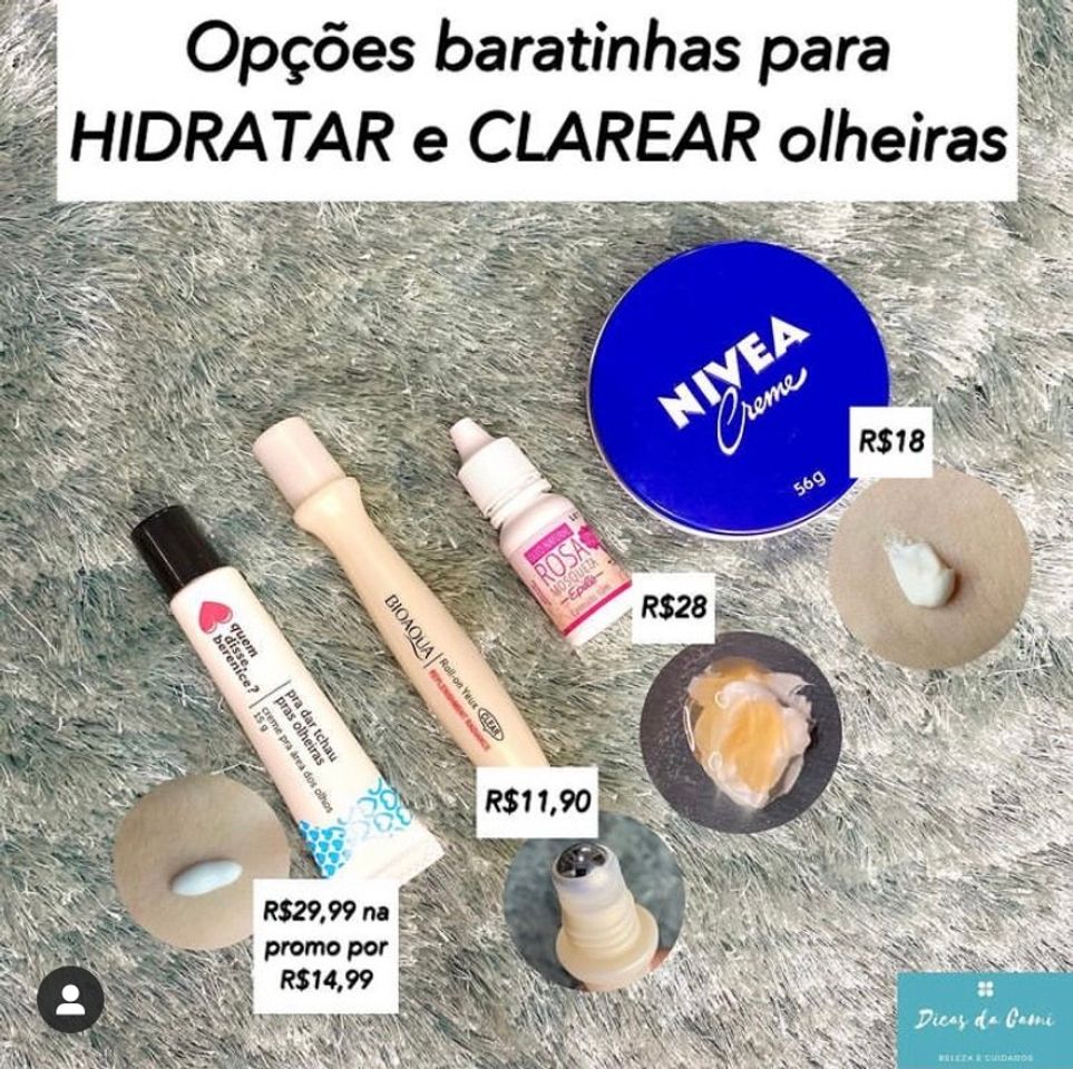 Moda Hidratantes para área dos olhos 