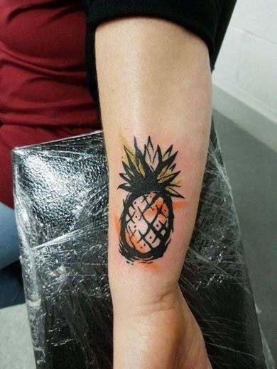 Pineapple tattoo