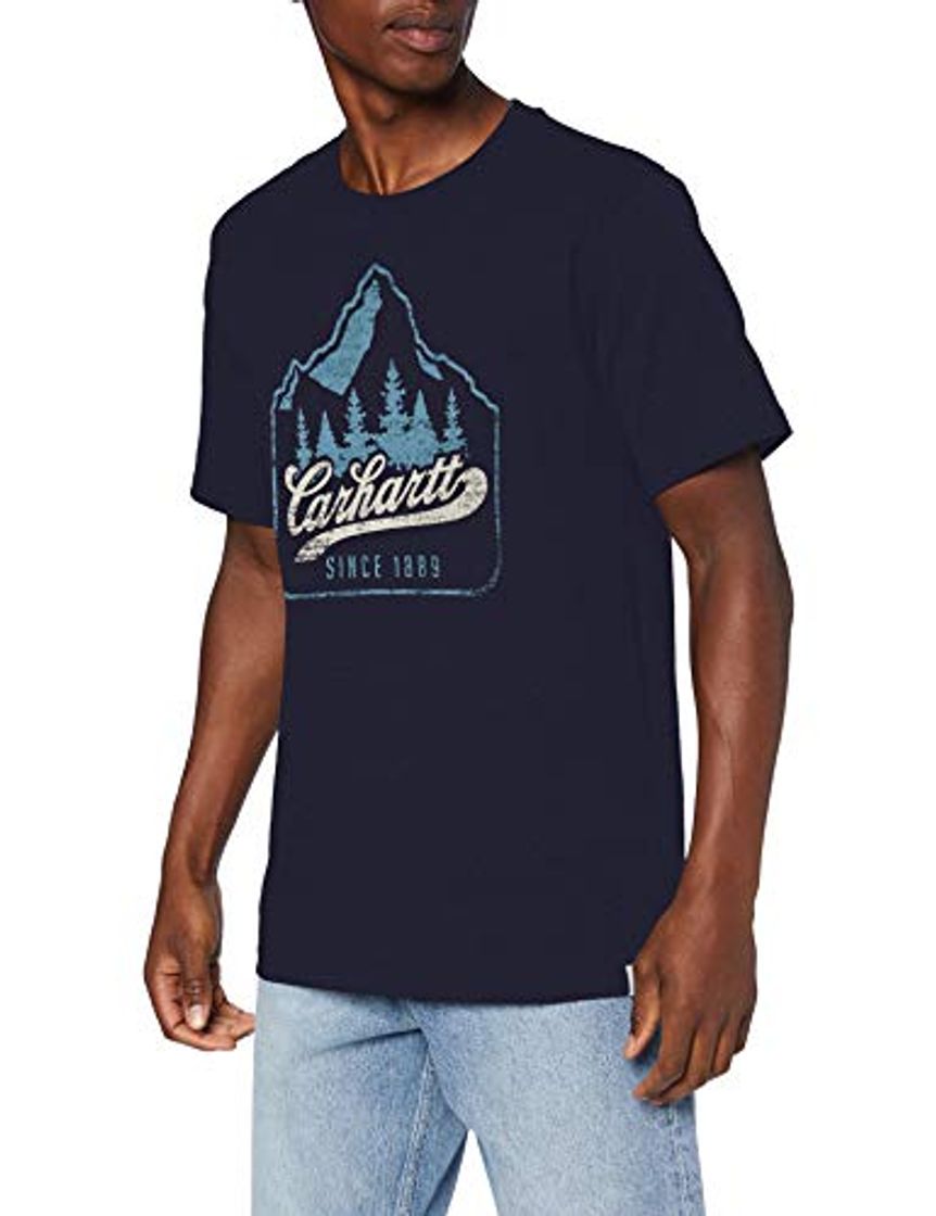 Moda Carhartt Patch Logo Short-Sleeve T-Shirt Camiseta