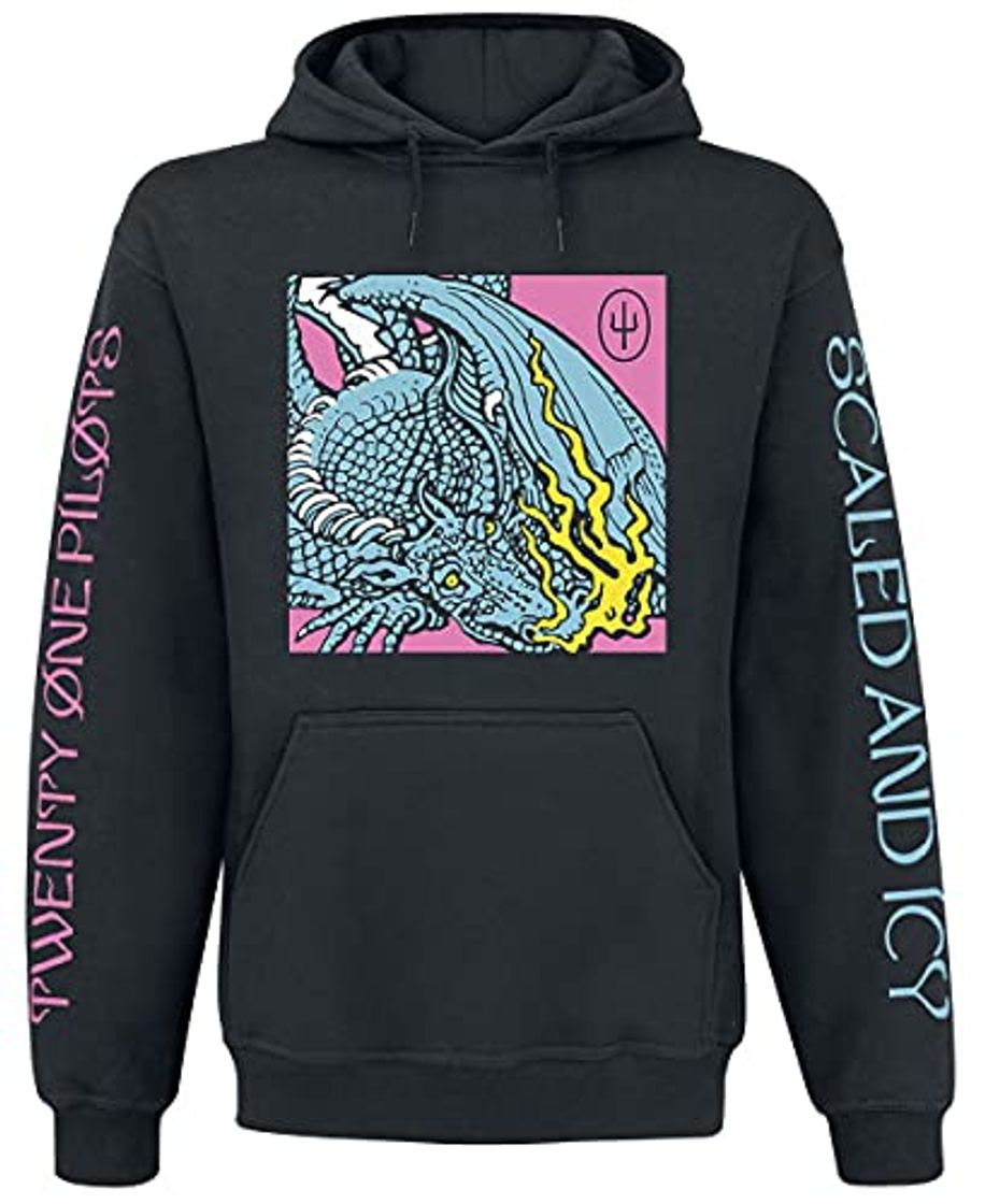 Moda Twenty One Pilots Scaled and Icy Hombre Sudadera con Capucha Negro XL