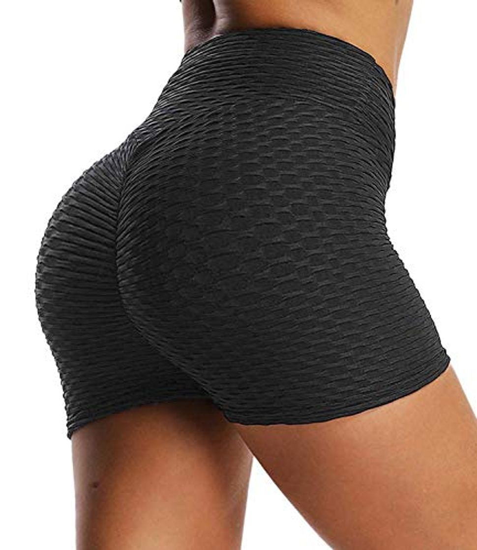 Fashion FITTOO Pantalones Cortos Leggings Mujer Mallas Yoga Alta Cintura Elásticos Push Up Suave