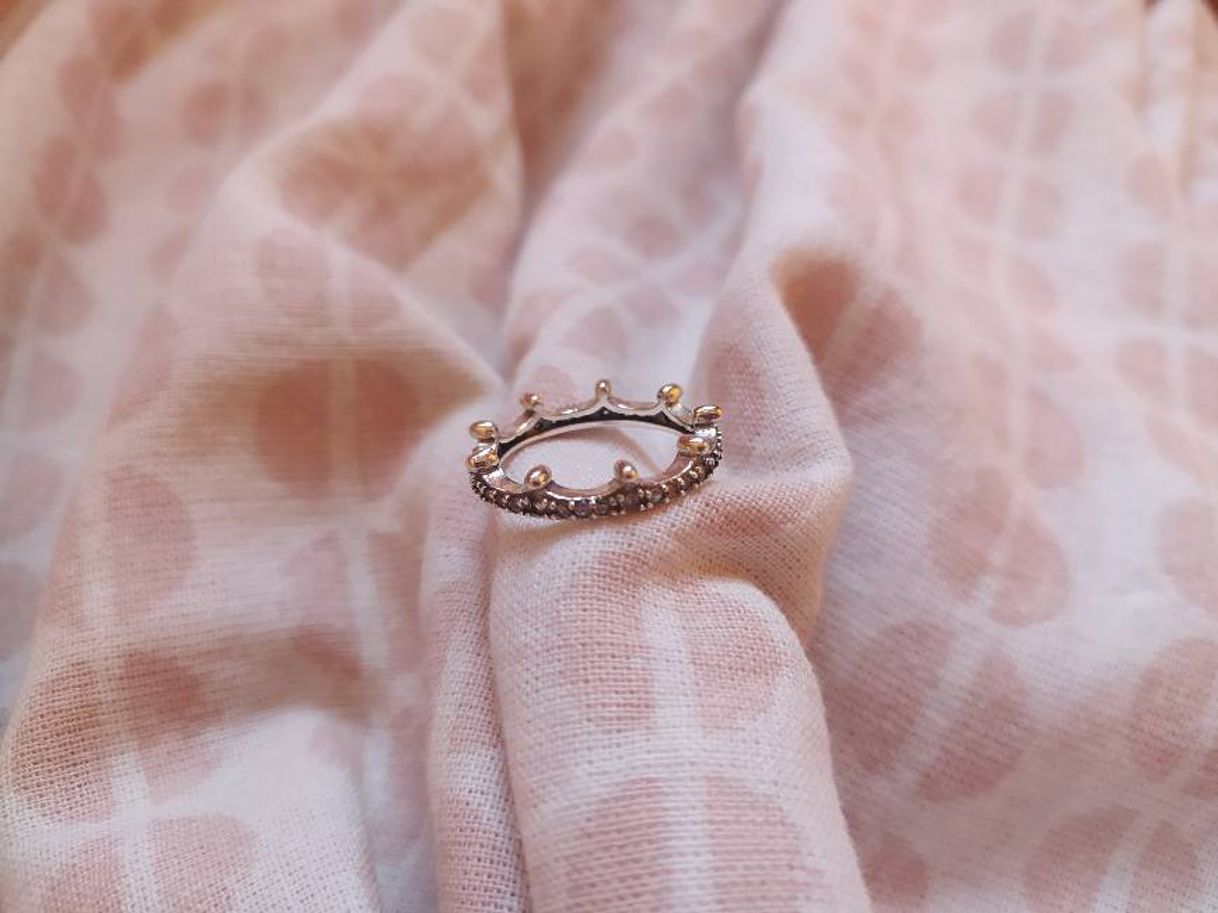 Social Anillo de plata corona imitación Pandora