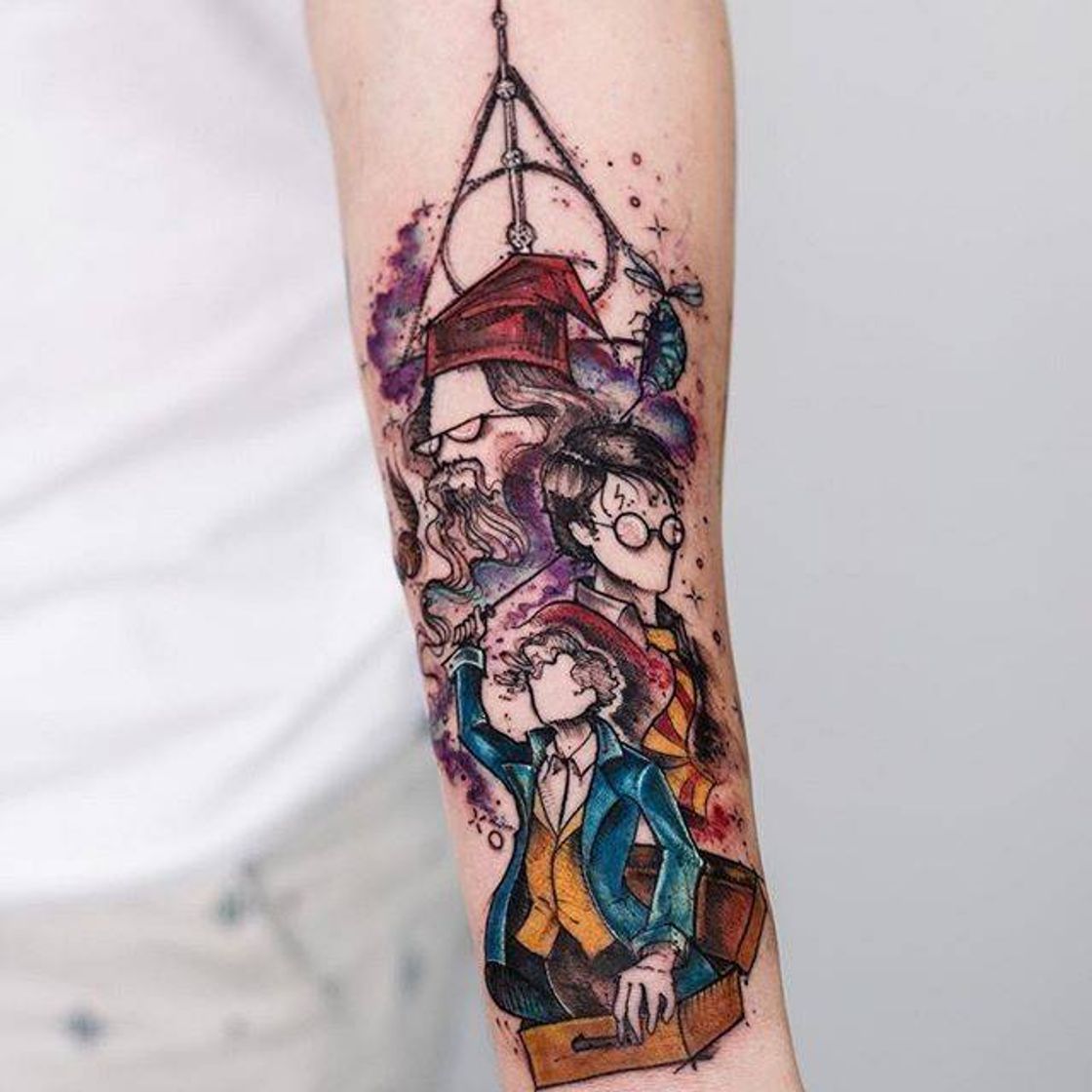 Fashion tatuagem harry potter.