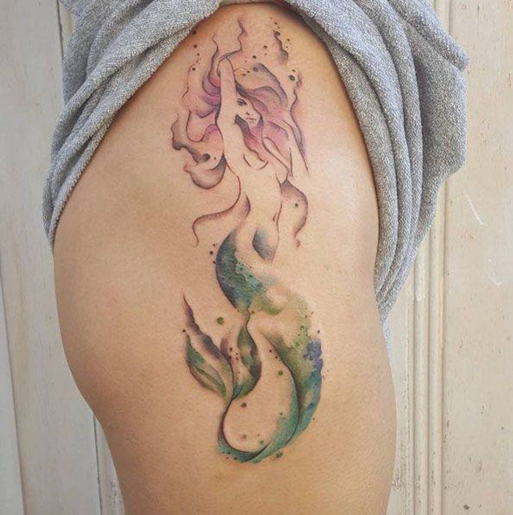 Fashion tatuagem sereia.