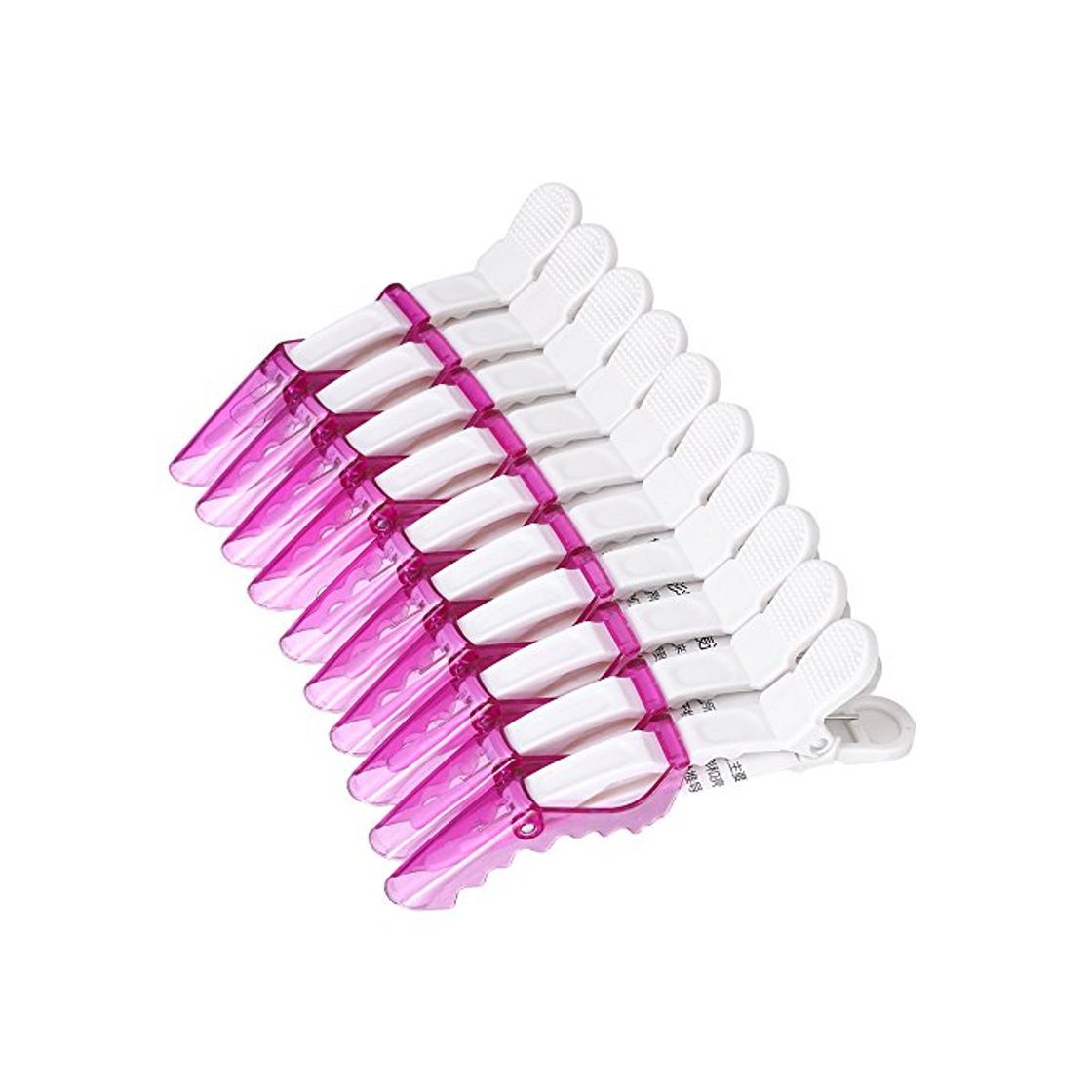 Productos Anself Set de 10 Pcs Clips de ccdrilo de peluquería profesional plástico seccionamiento pinza de cabello peinado pelo