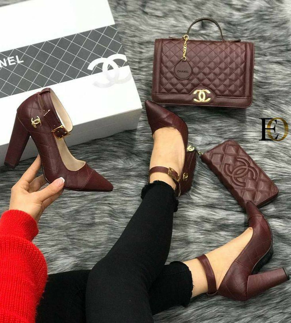 Moda CHANEL HEEL SETS SAPATOS👠👑