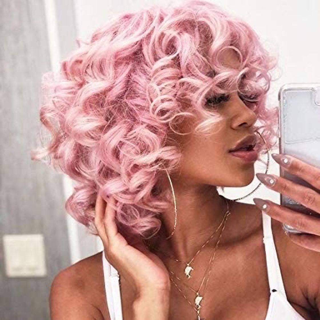 Moda Cabelo rosa 💖