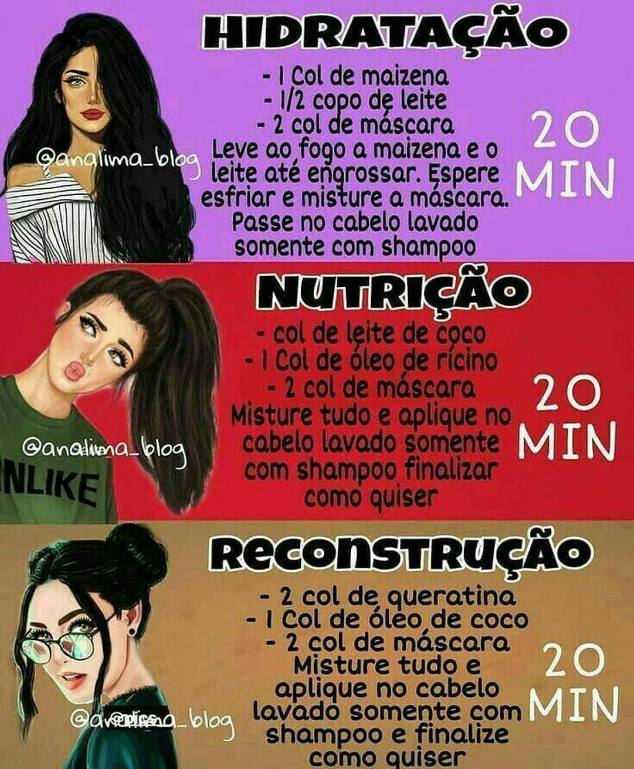 Moda Receitinha para os cabelos