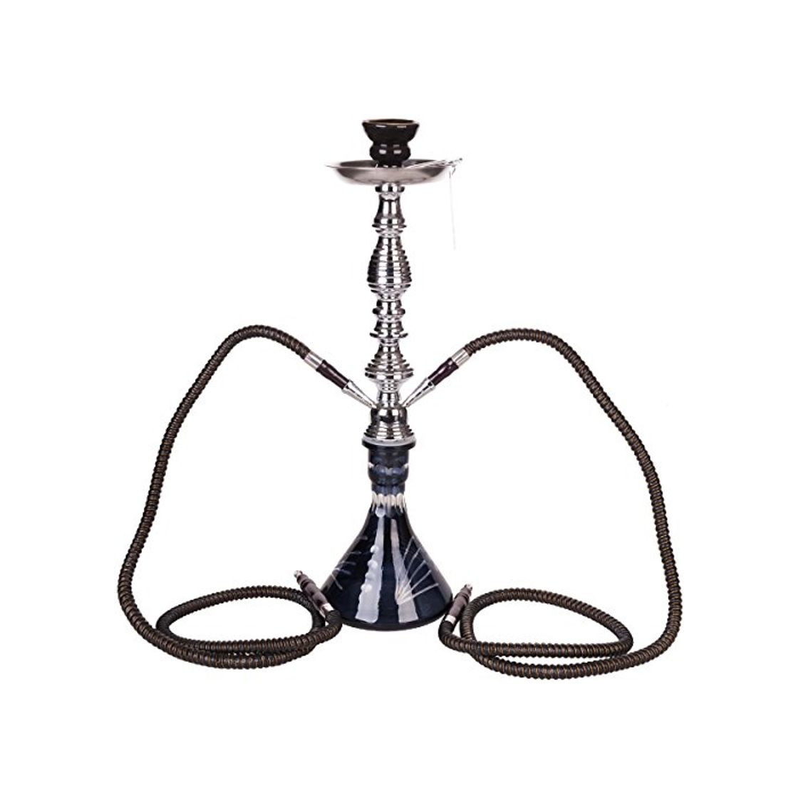 DXP Shisha Hookah 53 cm 2 Manguera Cachimba Narguile agua tubo vidrio