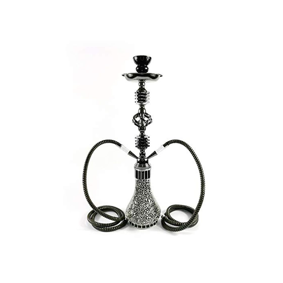 DXP Shisha Hookah 55cm 2 Manguera Cachimba Narguile agua tubo vidrio fumar