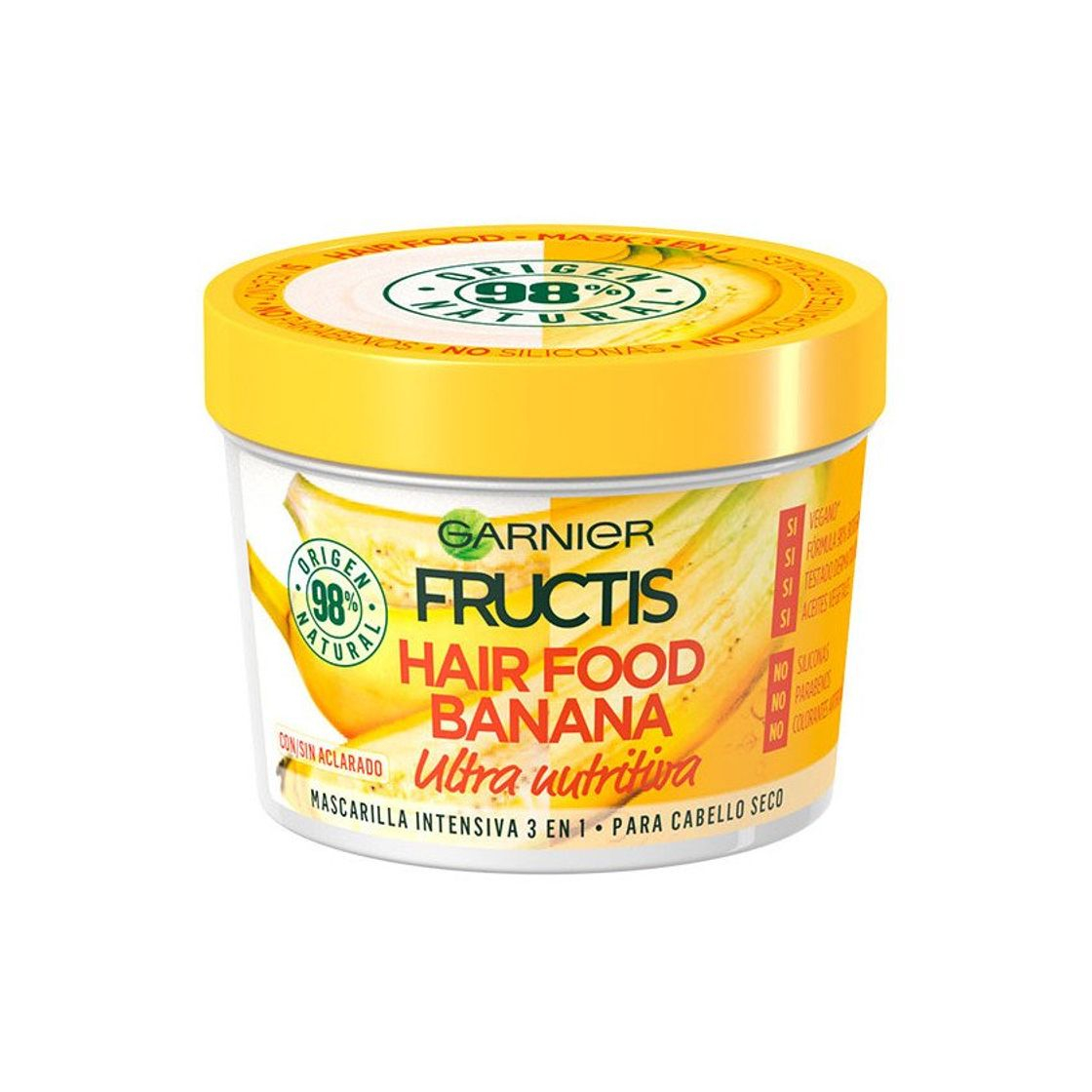 Belleza Garnier Fructis Hair Food Banana Mascarilla 3 en 1