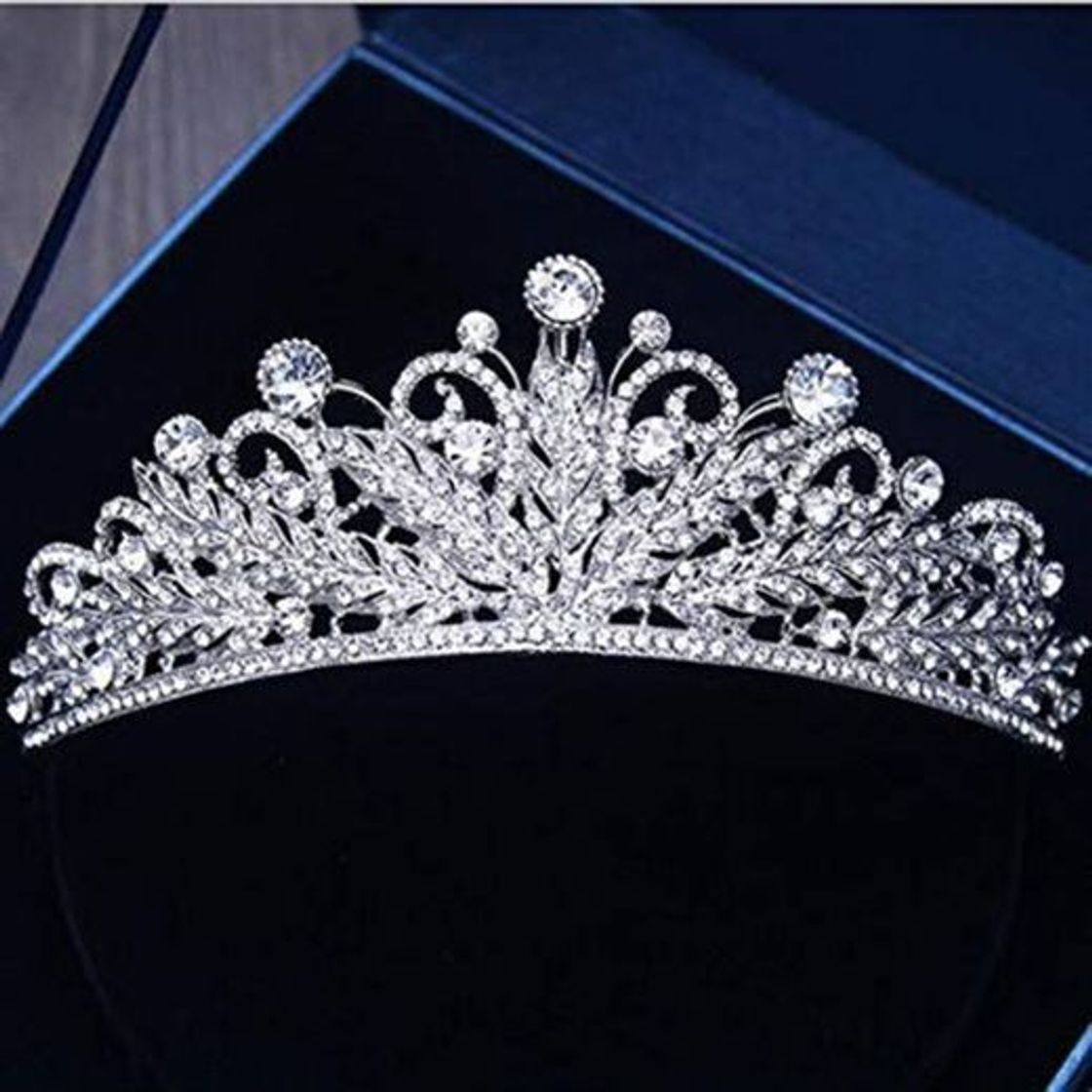 Fashion Jhlwls Corona De La Boda Encanto Tiara Nupcial Corona Cristal Claro Pedrería Mujeres Pelo Hecho A Mano Novias Diadema Concurso Coronas Tiara De Noiva