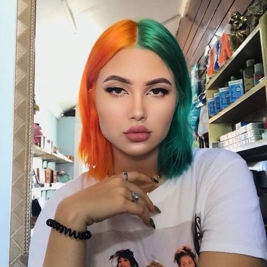 Orange & green