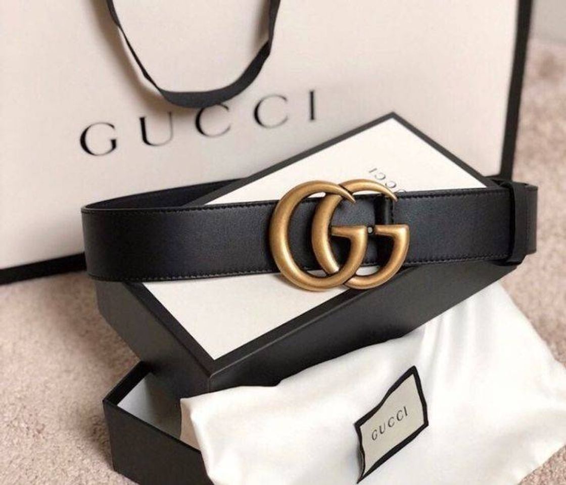 Moda Gucci black belt