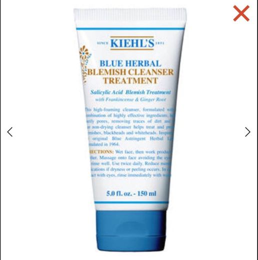 Blue Herbal Acne Cleanser – Cleanser with Salicylic Acid – Kiehl's