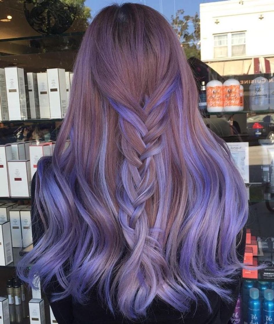 Fashion Cabelo roxo 💜🦄☔️