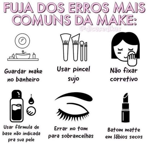 Erros mais comuns de maquiagem 