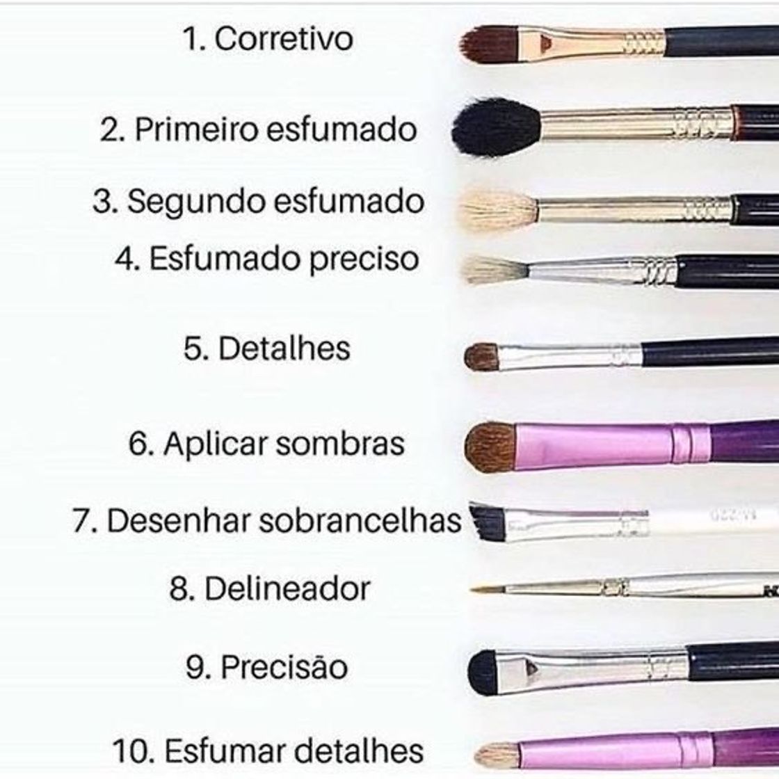 Fashion Pincéis para área dos olhos 