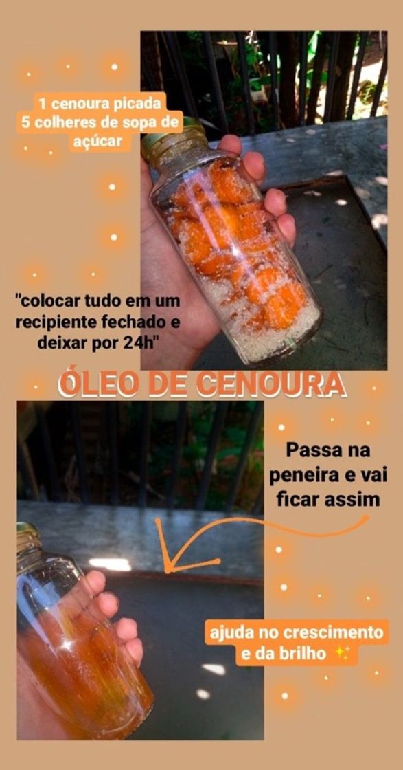 Fashion Como fazer óleo de cenoura