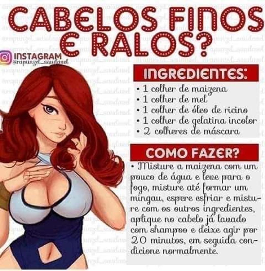 Fashion Receita para encorpar seu cabelo