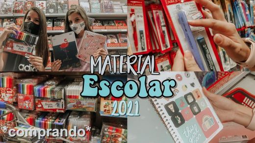 COMPRANDO MATERIAL ESCOLAR 2021 - YouTube