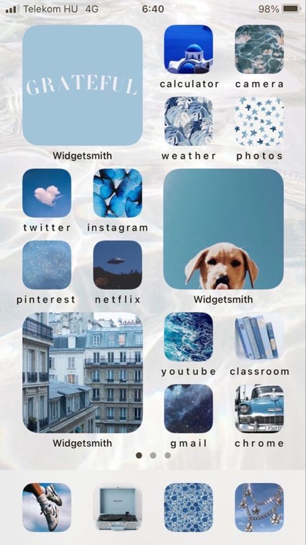 Moda Widgets blue