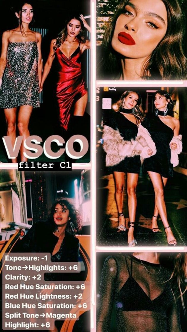 Fashion preset vsco