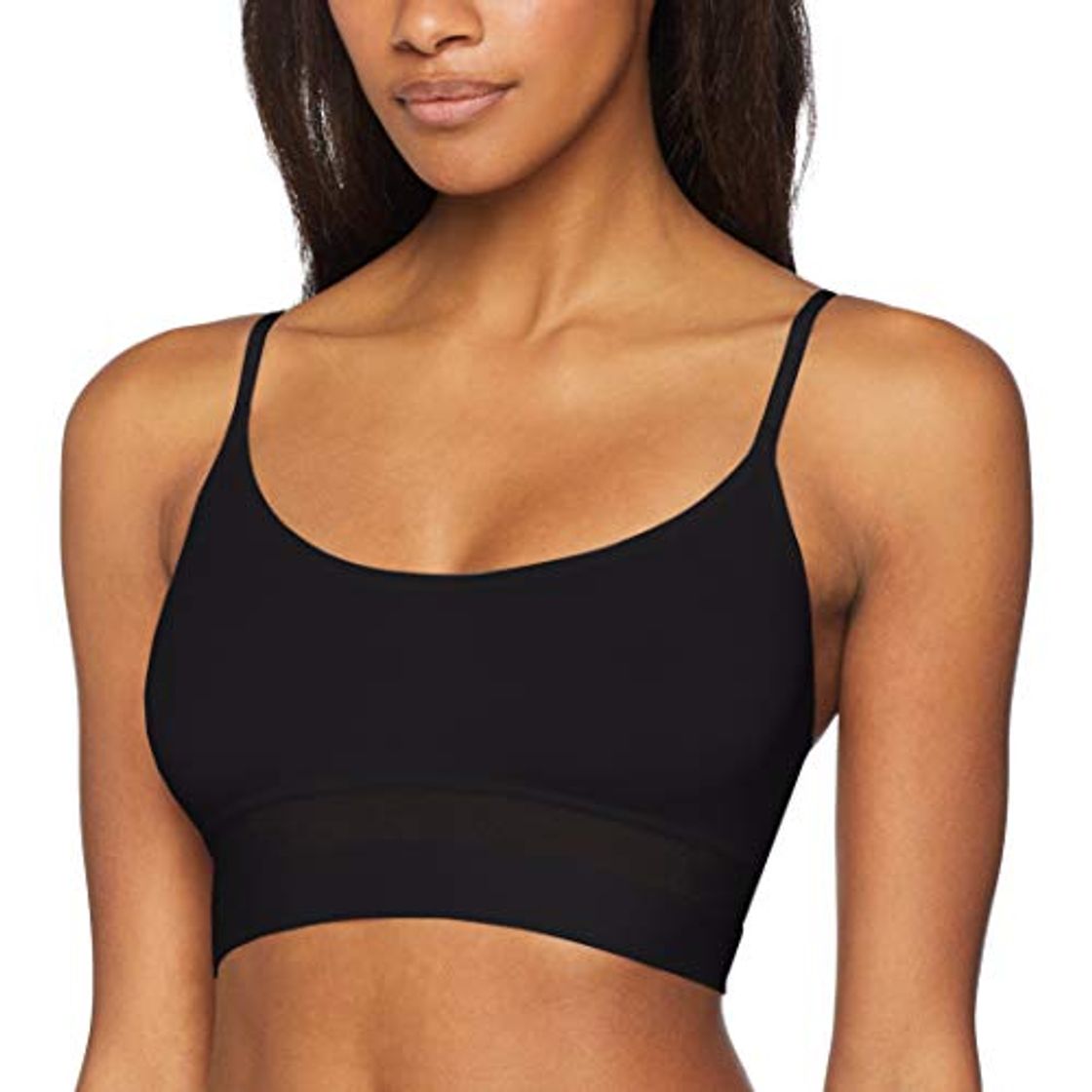 Social Sloggi Ever Fresh Crop Top Corsé, Negro