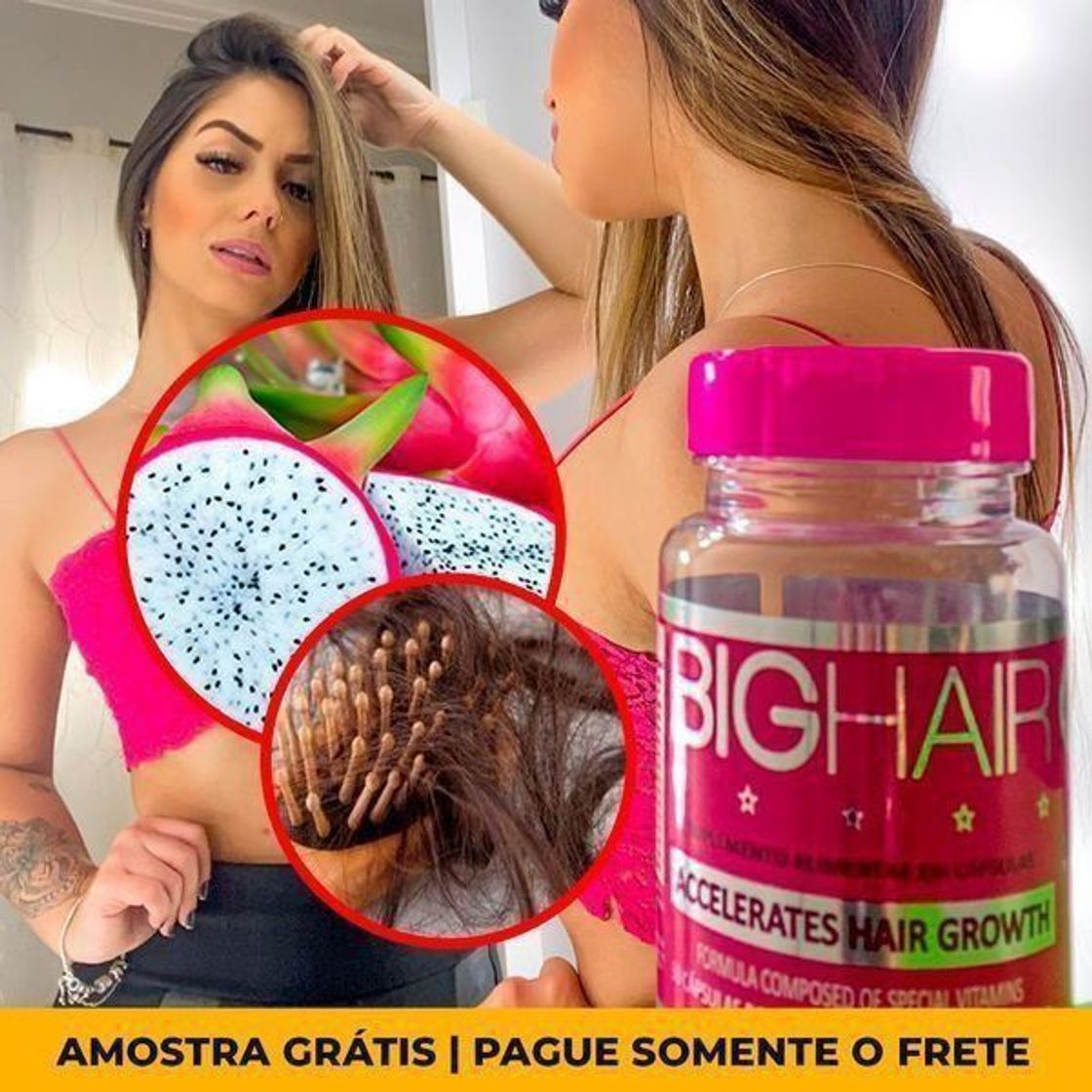 Moda Big Hair suplemento VITAMÍNICO 