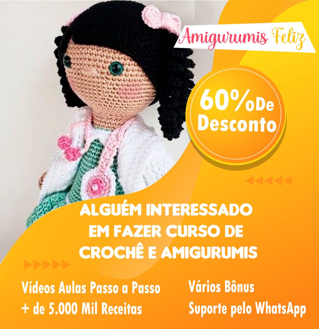 Fashion Curso de crochê e amigurumis 