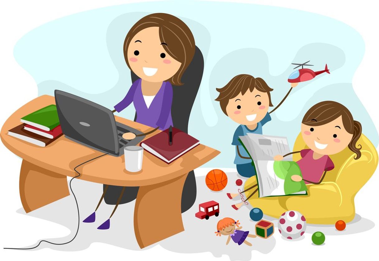 Mães Em Home Office 
