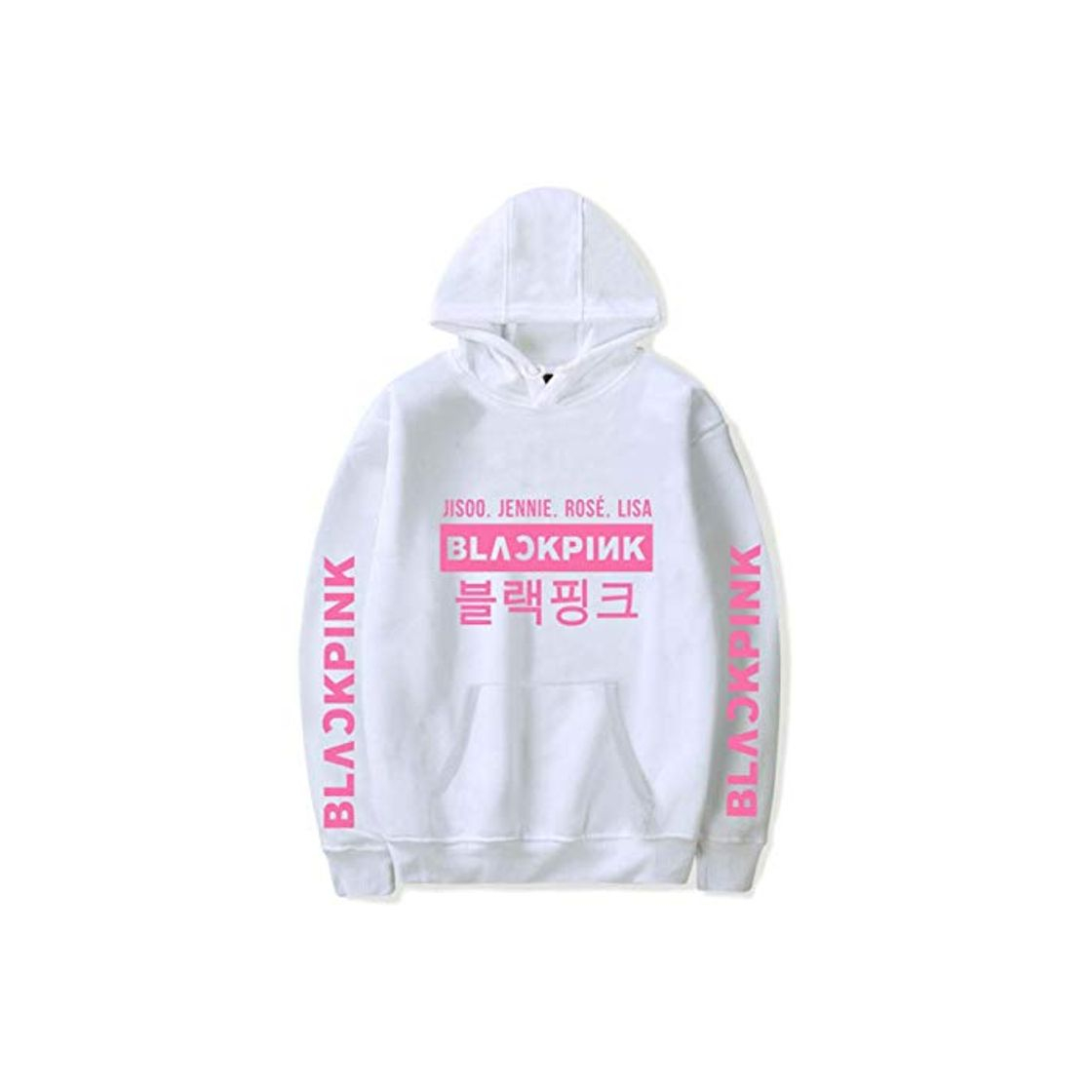 Producto ZIGJOY KPOP Scena Musicale Coreana Unisex Ropa Sudadera con Capucha Suéter Sudadera con Capucha Rose Jennie Jisoo Lisa para fanáticos White M