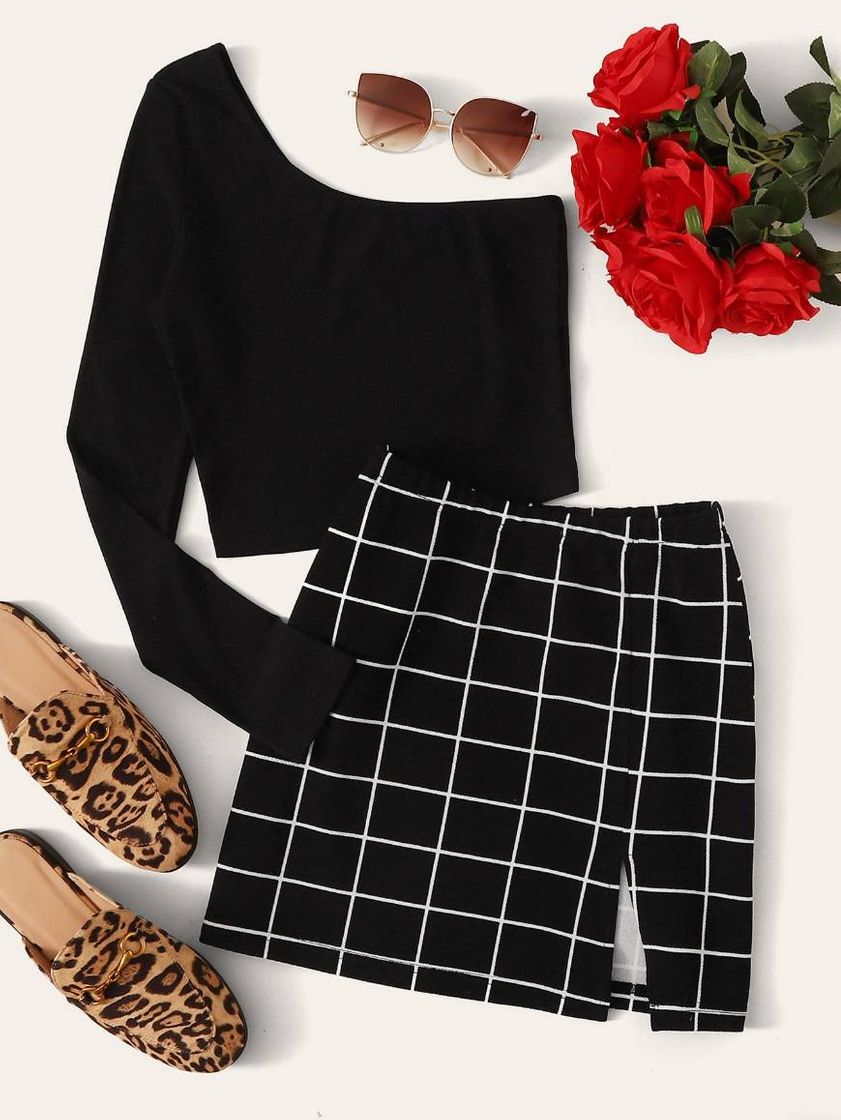 Moda Um conjunto preto 