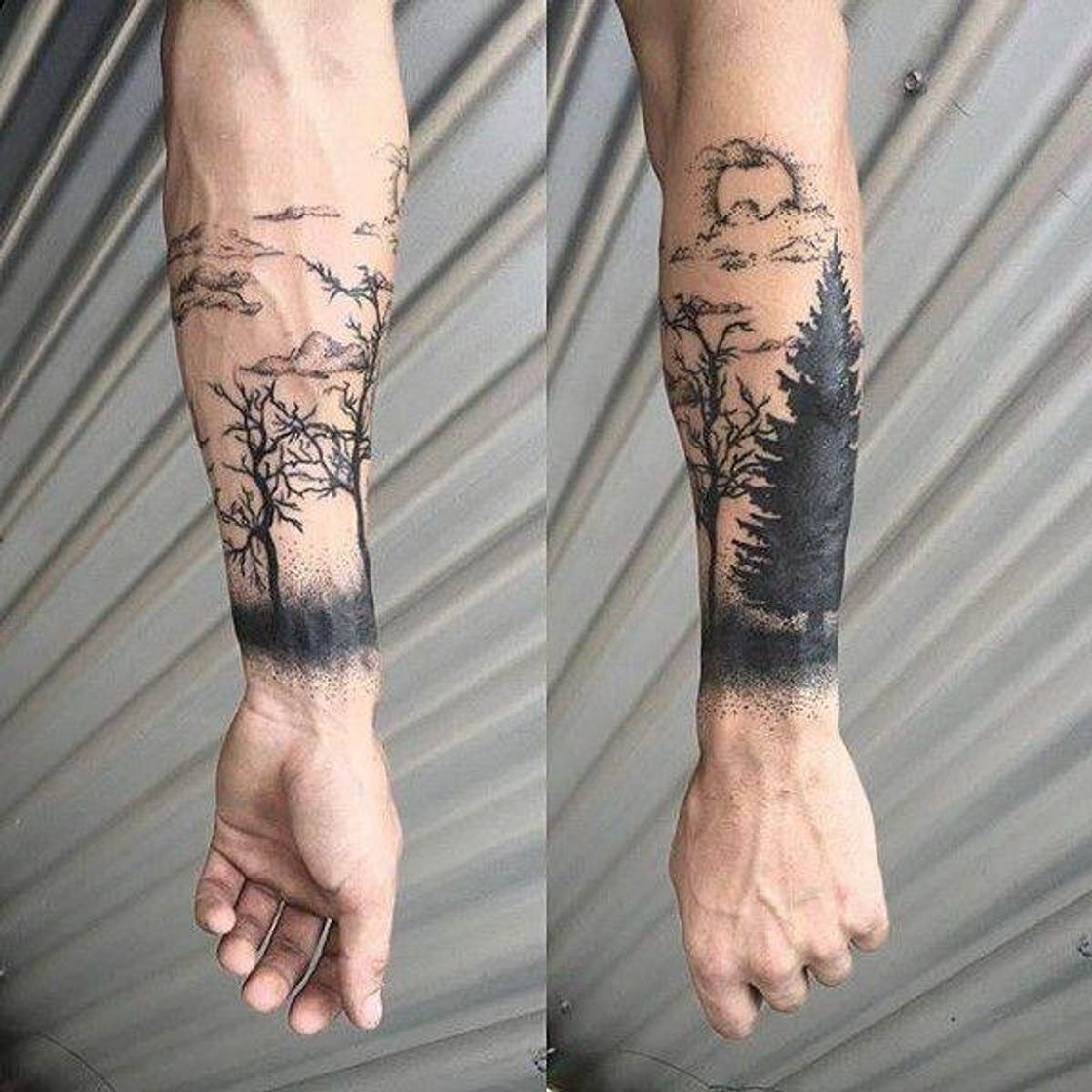 Fashion Tatuagem paisagem