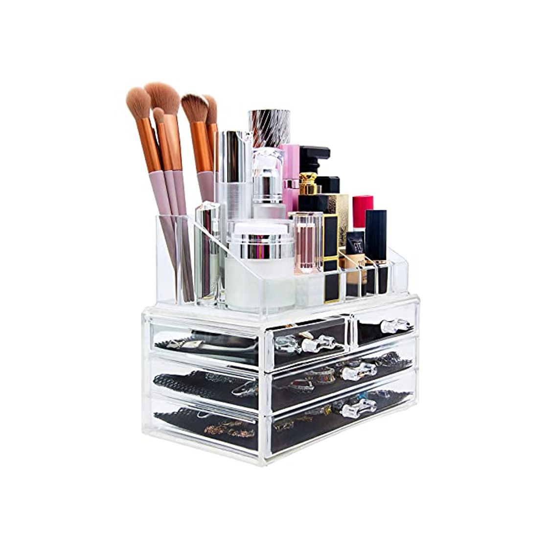 Social Macallen Maquillaje cosmético Acrílico Organizador 20 Secciones con cajones # 89