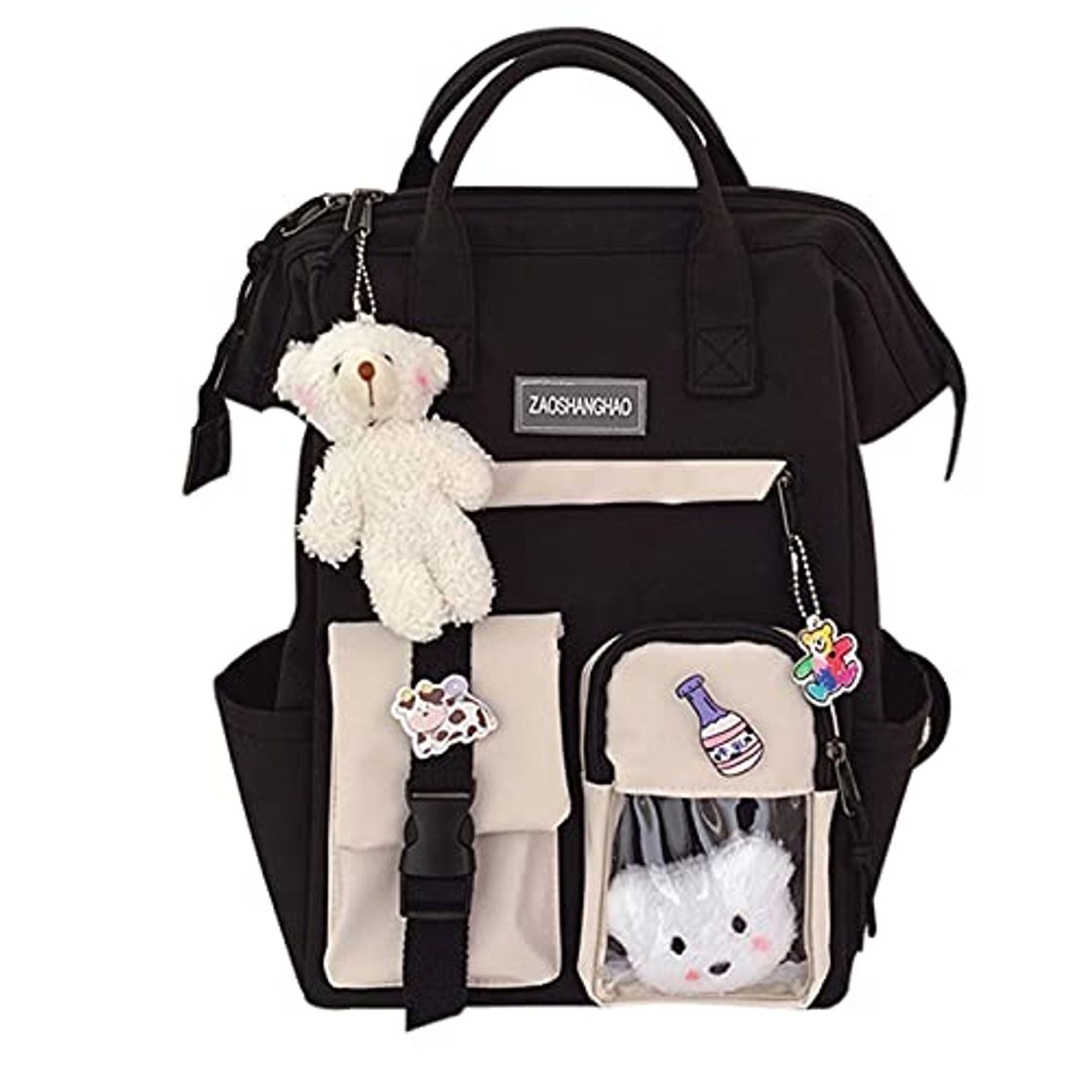 Social Wangduodu Mochila Kawaii para niñas con Pin Kawaii y Accesorios Bonitos