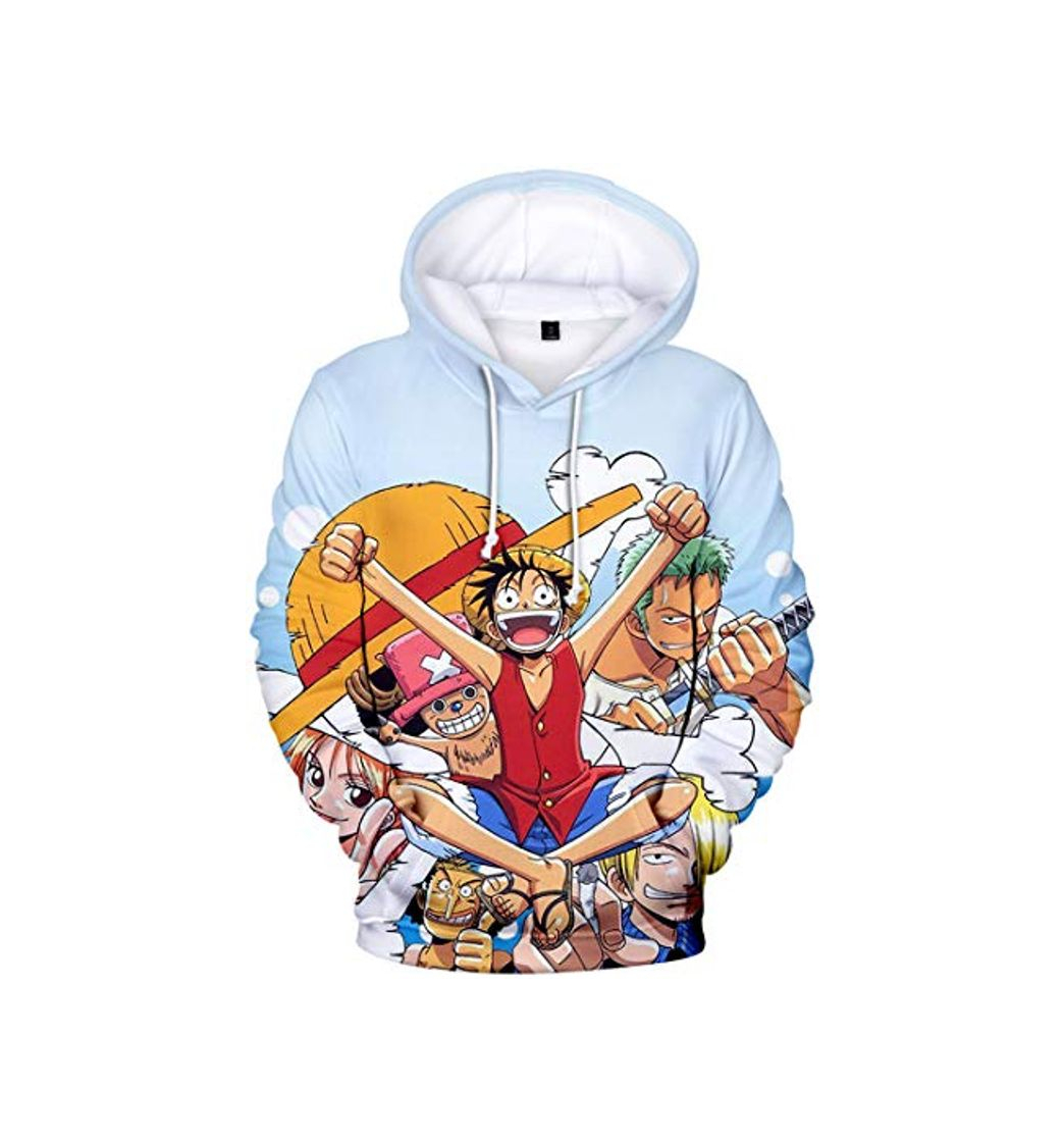Social PANOZON Sudadera Hombre One Piece Impresión 3D de Luffy Camiseta con Capucha
