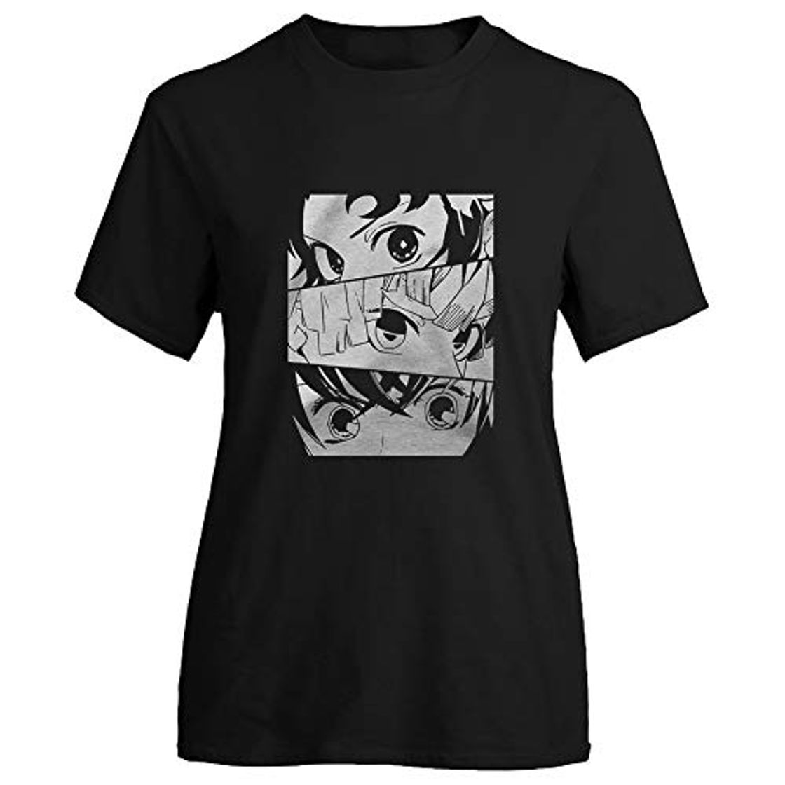 Moda Lunanana Anime Demon Slayer Kimetsu no Yaiba Camisas, Poliéster 3D Impreso Camiseta