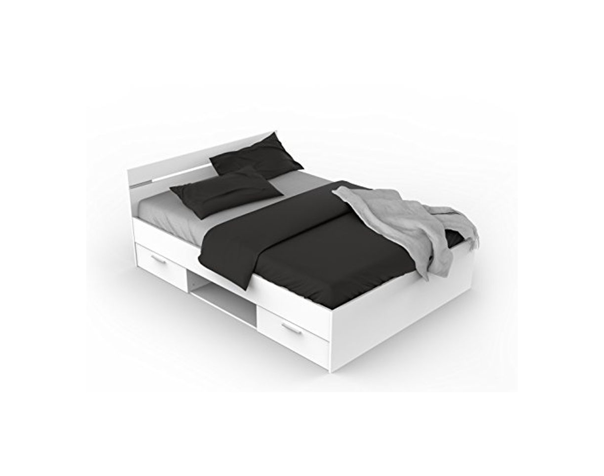 Social Demeyere Miroytengo Cama Michigan Blanca 135 o 140 cm