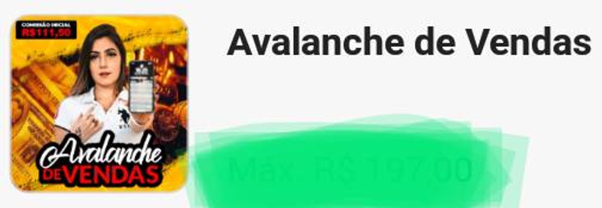 Fashion Avalanche de vendas💰