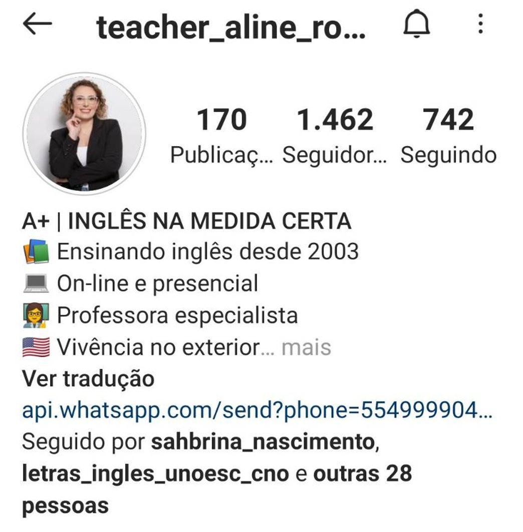 Moda Professora de Inglês 