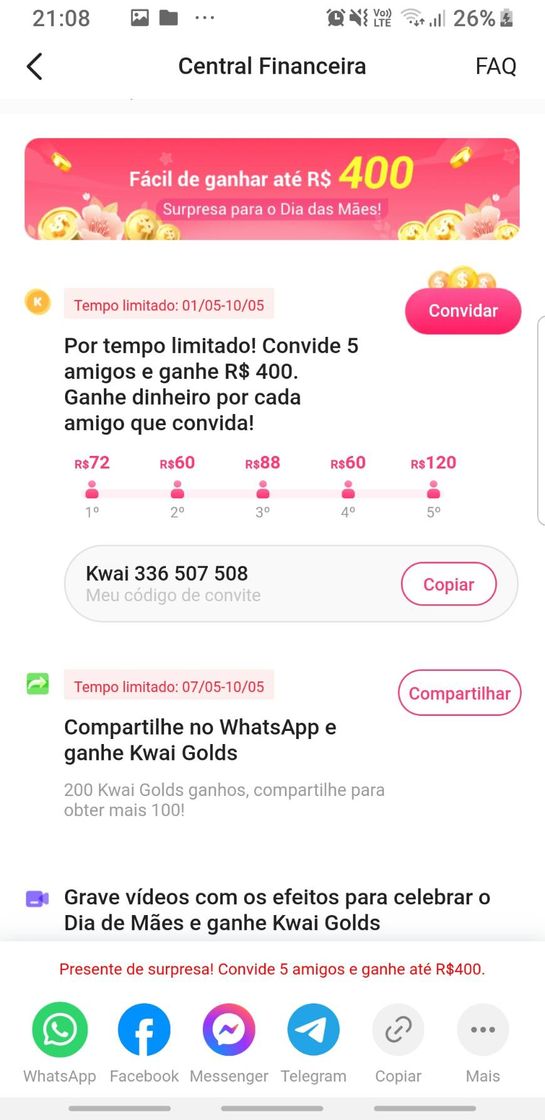 App PROMOCAO DIA DAS MAES 