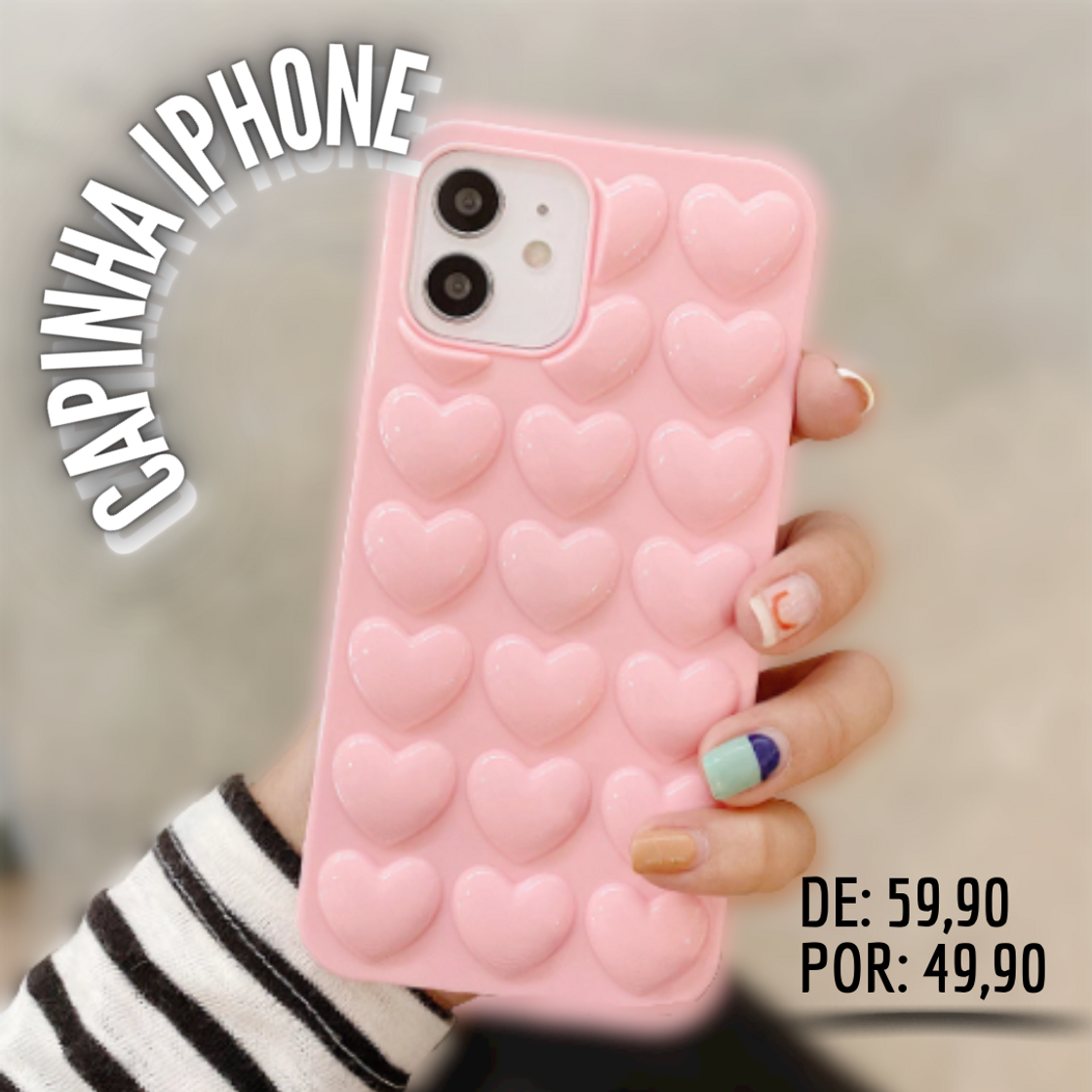 Producto Capinha iPhone coração 3d