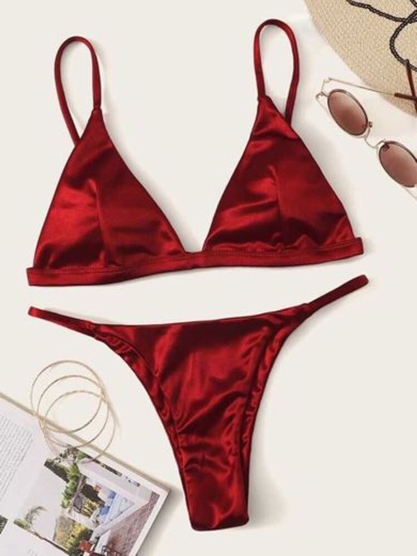 Fashion Biquini red cetim ❤️✨